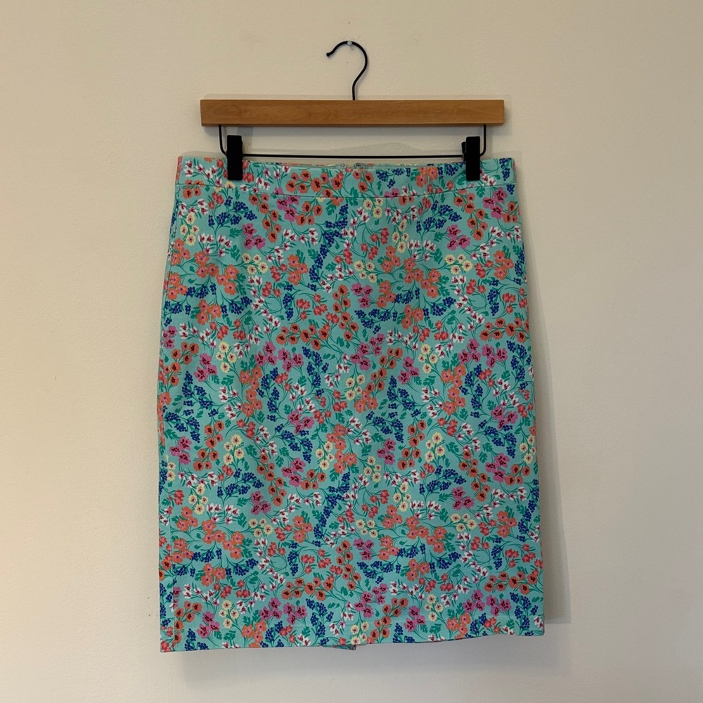 J. Crew Factory Floral Pencil Skirt - Multicolor
